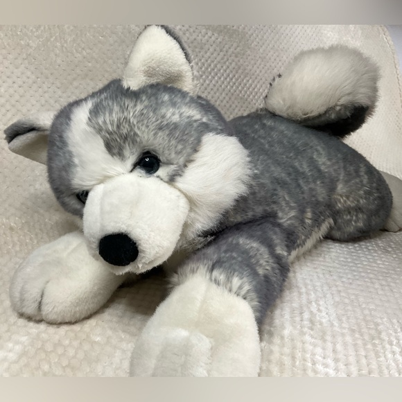 Aurora World Other - Aurora World Super Flopsie Mush Husky Dog 28 inch Plush Stuffed Animal Blue Eyes